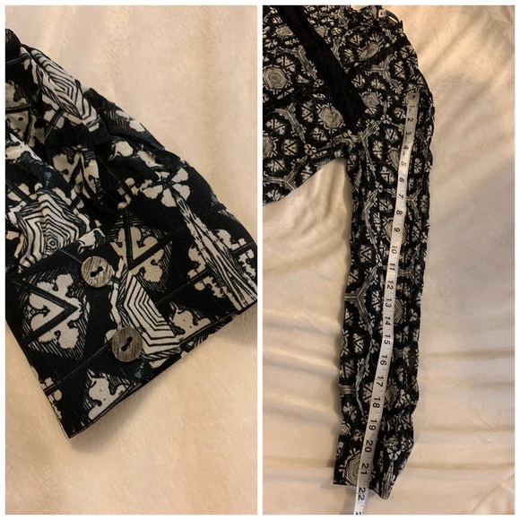 Alice + Olivia Angeline Top in Hexagon Shell (see description, missing button) - Picture 8 of 10